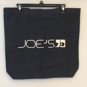 Joe’s Jeans Denim Tote Shopper bag 18x18x4 New